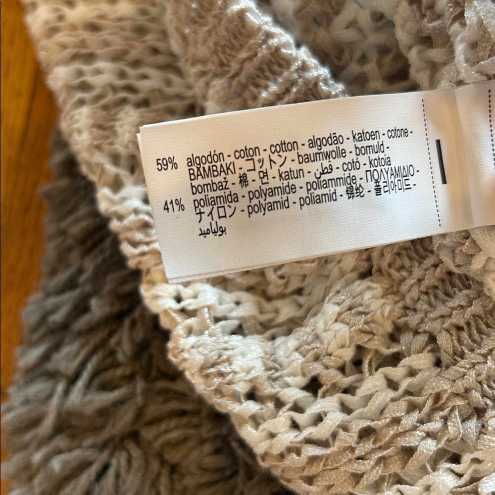 Zara Cream Knit Tank Top Size NWT Large - Picture 8 of 9